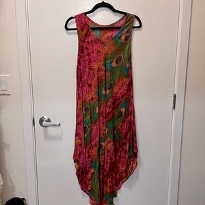 Flowy Peacock Dress